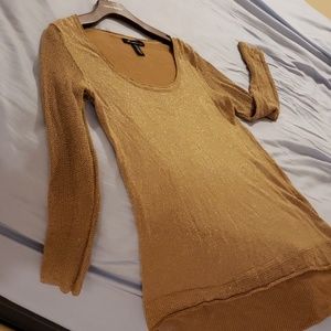 Kenneth Cole gold sweater Sz M